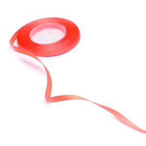 Wstążka Atłasowa Pomarańczowa 10 mm
