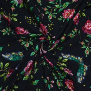 Dresówka Drukowana Magiczne Kwiaty