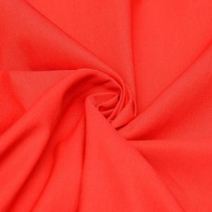 Nylon Bawełna Matowa Czerwona
