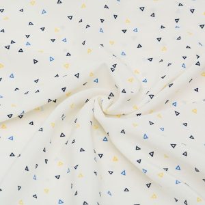 Silk Drukowany Kolorowe Trójkąty